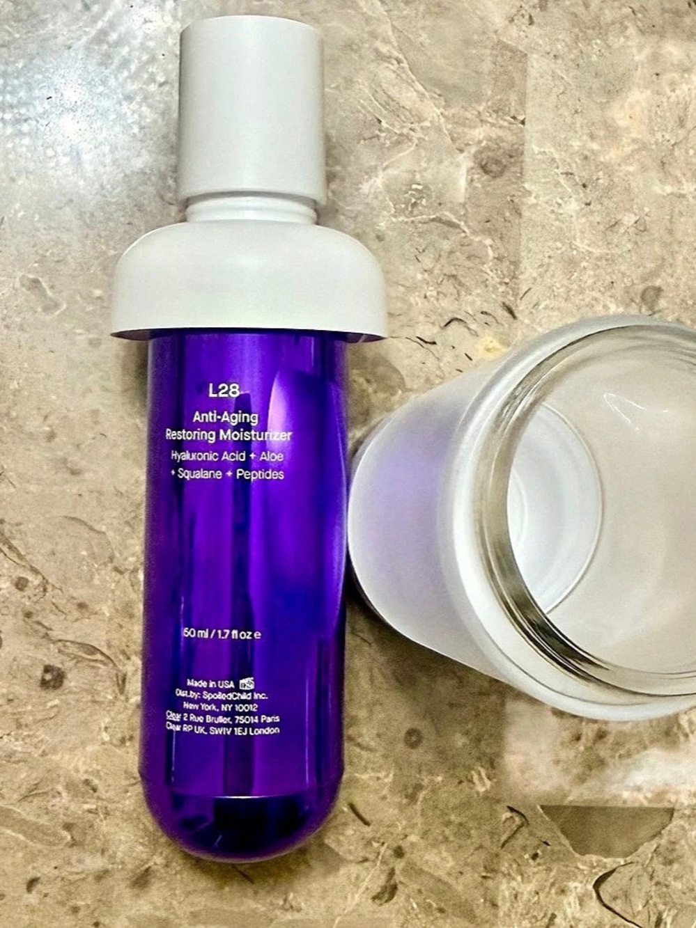 SpoiledChild L28 and S33 Anti-Aging Restoring Moisturizer